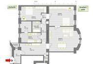 Nähe Stadtpark: Großzügige 137 m² Altbauwohnung mit kleinem Balkon