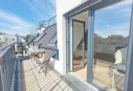 Penthouse-Flair mit sonniger Dachterrasse &amp; maßgefertigter Tischlerausstattung