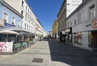 &lt;&lt; KEINE ABLÖSE &gt;&gt; TOPLAGE - UNBEFRISTET - 84 m2 Geschäftslokal in Fußgängerzone mit Lager und Gang-WC
