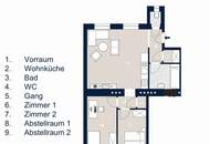 Erstbezug: Exklusiv sanierte 3 Zimmerwohnung in Obere St. Veit