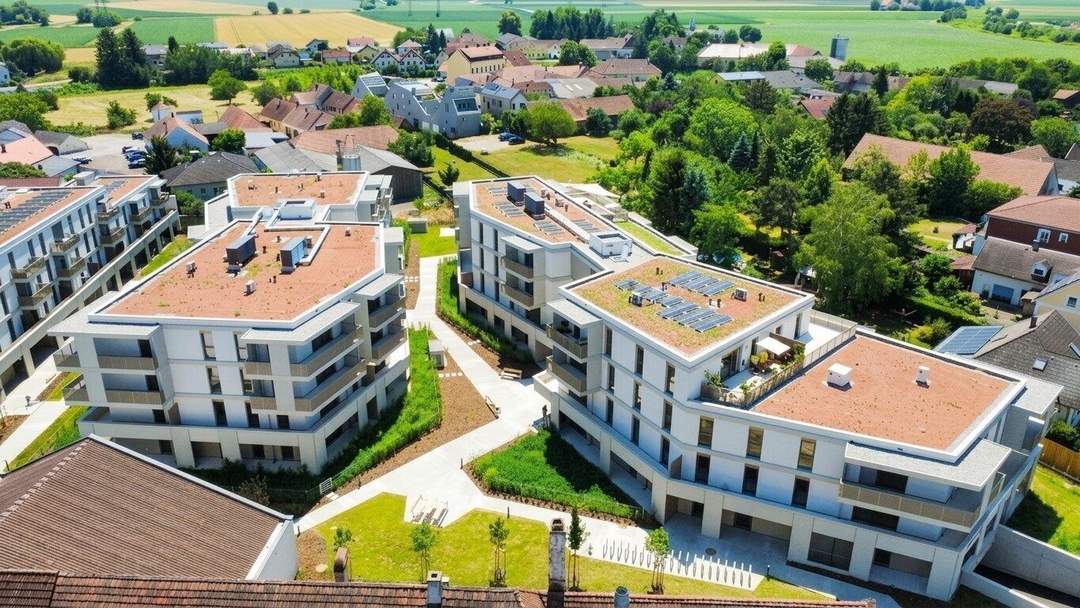 FLORIANI – Quartier am Tullnerfeld - PROVISIONSFREI - 3 Zimmer Gartenwohnung mit tollem Raumkonzept - Harmonische Ausstattung