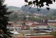 Baugrundstück mit alten Holzblockhütten