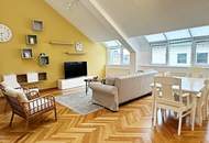 DACHGESCHOSS! OPERNRING, klimatisiertes 110 m2 Dachgeschoss mit 20 m2 Terrasse, 3 Zimmer, Küche, 2 Bäder, Möblierung möglich
