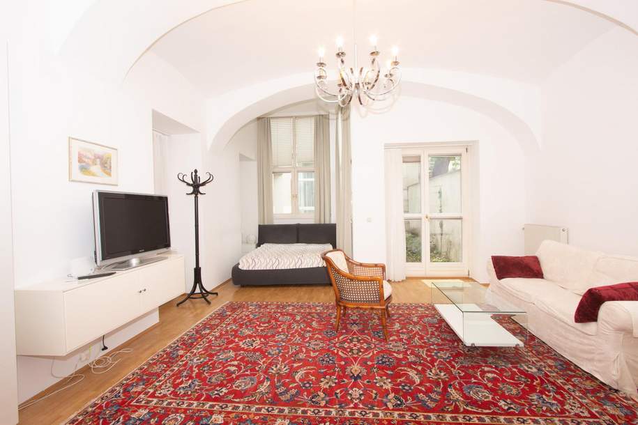 1 Zimmer Studio-Gartenwohnung | 1040 Wien, Wohnung-kauf, 349.000,€, 1040 Wien 4., Wieden