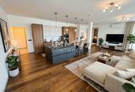 Exklusive 2-Zi-Penthouse-Wohnung mit Balkon & Traumblick in 1020 Wien – Infinity Pool + Concierge + Fitness etc. vorhanden