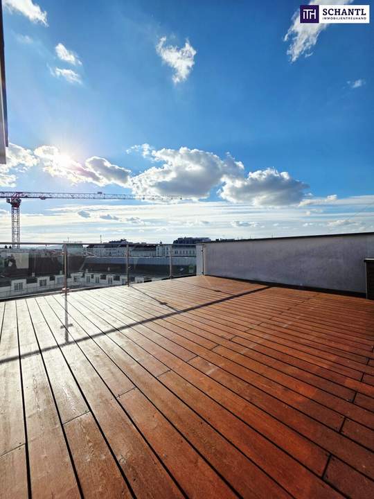 Wo der Himmel zum Wohnzimmer wird! U-Bahn und Naschmarkt um´s Eck + 2 gigantische Terrassen + Traumhaftes Altbauhaus + Beste Infrastruktur und Anbindung!
