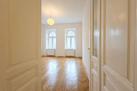 Einsiedlerpark: Herrliche Eckwohnung + Grünblick + Nachmittagssonne + 650m zur U4 + Altwien-Elemente, Wohnung-kauf, 298.000,€, 1050 Wien 5., Margareten