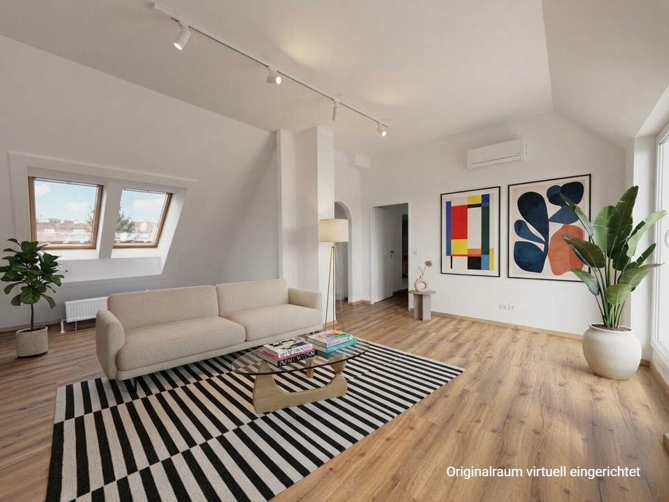 WUNDERSCHÖNE DG-WOHNUNG MIT TRAUMBAD, TERRASSE UND KLIMAANLAGE