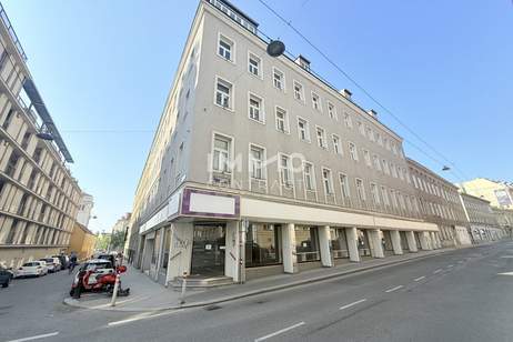 Attraktives Eck-Geschäftslokal in hochfrequentierter Lage der Gumpendorfer Straße, Gewerbeobjekt-miete, 3.635,84,€, 1060 Wien 6., Mariahilf