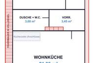 Frisch sanierte 2-Zimmer-Wohnung in ruhiger Lage