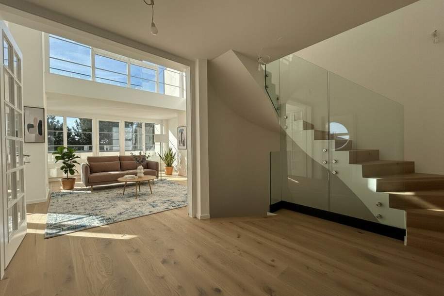 ERSTBEZUG NACH SANIERUNG! Wunderschöne 5-Zimmer DG-Maisonette mit 3 Terrassen, Galerie + Tiefgaragenplatz! 1190!, Wohnung-kauf, 1.490.000,€, 1190 Wien 19., Döbling