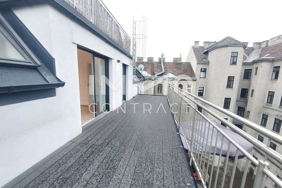 2-Zimmer mit 24m² Terrasse/Balkon im DG . 2023 erbaut!, Wohnung-miete, 950,00,€, 1100 Wien 10., Favoriten