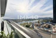 Wunderbares Studio (Neubau, Erstbezug) mit Top-Aussicht Neue Donau: Gym, Spa, Pool, Lounges im Haus
