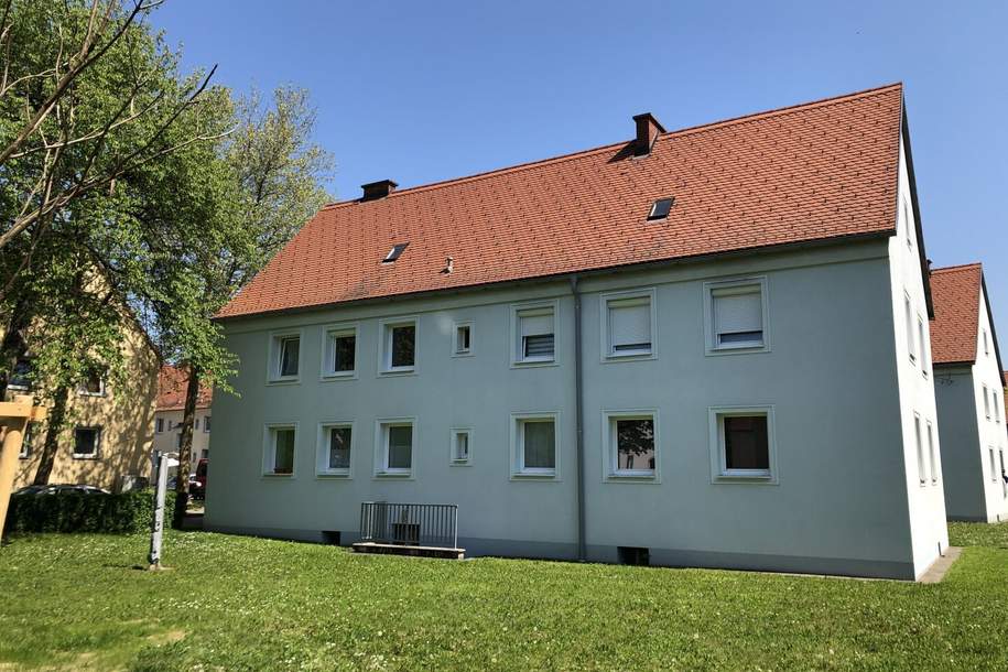 Die Natur vor der Haustüre: Ruhige Grünlage, ohne auf die Vorteile einer hervorragenden Infrastruktur verzichten zu müssen! Schnell sein und diese gemütliche Wohnung mit praktischer Raumaufteilung sichern!, Wohnung-miete, 517,33,€, 4400 Steyr(Stadt)