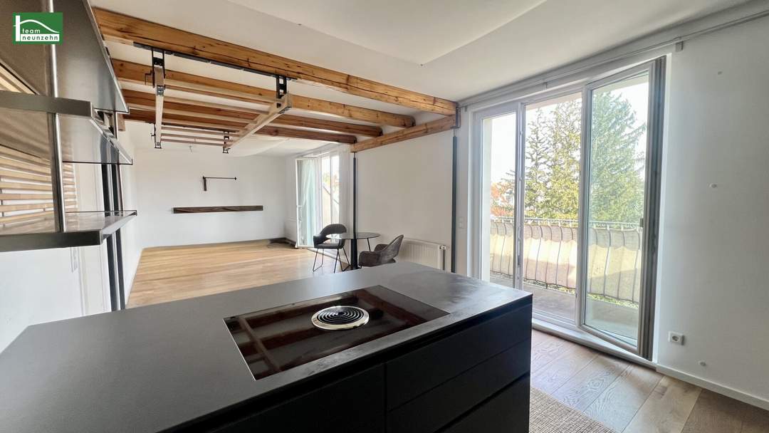 Klein & fein! Geniale DG-Wohnung in ruhiger Lage mit hochwertiger Küche & kleinem Balkon.