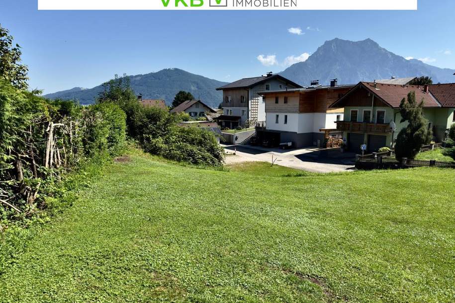 GRUNDSTÜCK IN RUHELAGE MIT BERGPANORAMA-BLICK (ohne Bauzwang), Grund und Boden-kauf, 425.000,€, 4813 Gmunden