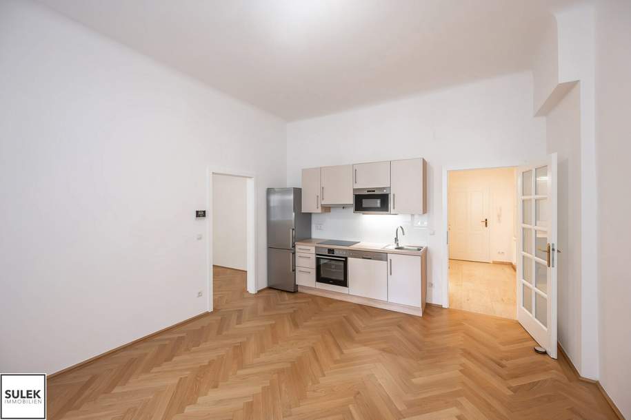 Wohnen im Ersten! Stilvoll sanierte Altbauwohnung für Singles &amp; Pärchen in bester Innenstadtlage – ab sofort, Wohnung-miete, 1.445,20,€, 1010 Wien 1., Innere Stadt