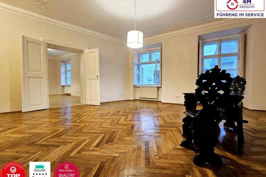 LUGECK! Exclusives Büro/ Praxis direkt am Lugeck auf ca. 188m2 im dritten Stock mit einzigartigen Ausblick!, Gewerbeobjekt-kauf, 2.699.000,€, 1010 Wien 1., Innere Stadt