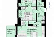 Charmant & kompakt: Provisionsfreie 2-Zimmer-Dachgeschoßwohnung mit Balkon
