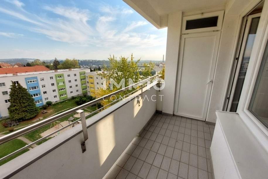 Wohnung mit toller Aussicht 77m² / Loggia/Lift in Steyr - Ennsleite, Wohnung-miete, 757,66,€, 4400 Steyr(Stadt)