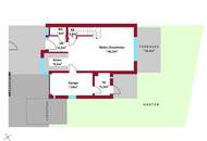 Einfamilienhaus + Doppelhaus I ca. 15 Min. nach Wien I Garten, Balkon und Terrasse I Garage + KFZ-Stellplatz I Luftwärmepumpe, Fußbodenheizung,... I