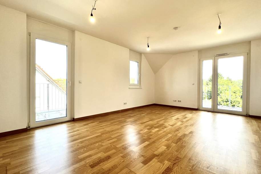 ERSTBEZUG Dachgeschosswohnung am oberen Mühlwasser!!!: Klimatisiert I Gemeinschaftsgarten I Neubauprojekt I Lift I Garagenstellplatz, Wohnung-kauf, 526.000,€, 1220 Wien 22., Donaustadt