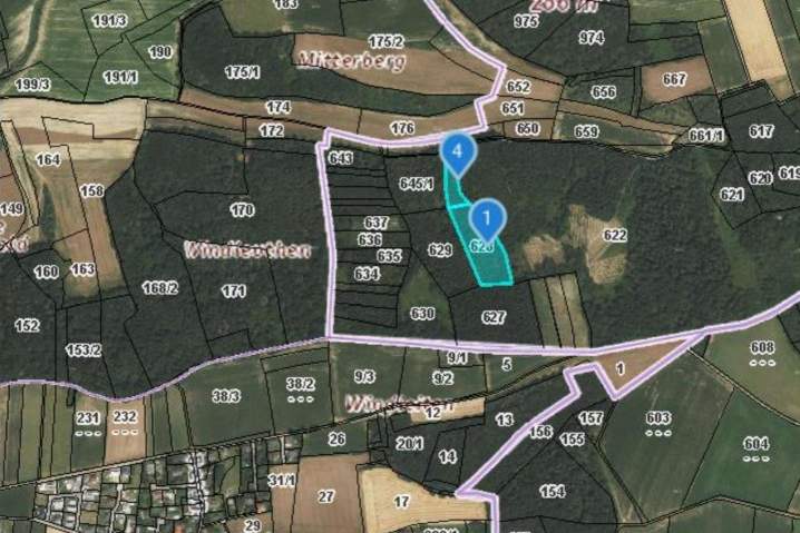 "1,4 ha Wald", Gewerbeobjekt-kauf, 41.940,€, 3451 Tulln