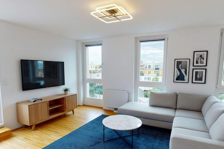 PREISREDUKTION! Wie Erstbezug: 2-Zimmer-Wohnung mit 19m² Dachterrasse und Fernblick, Wohnung-kauf, 319.000,€, 1210 Wien 21., Floridsdorf