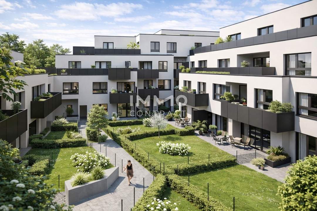 JETZT 3,6% Sparen: Traumhafte 3-Zimmer Gartenwohnung mit XXL-Grünfläche – Ihr privates Paradies in der Donaustadt