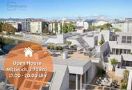 LUXUS PENTHOUSE MIT DACHTERRASSE UND POOL - BLICK AUF DONAUKANAL