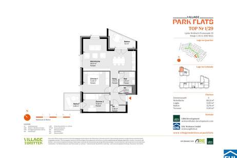 Attraktives Investment im 3. Bezirk: PARK FLATS für Anleger, Wohnung-kauf, 180.000,€, 1030 Wien 3., Landstraße