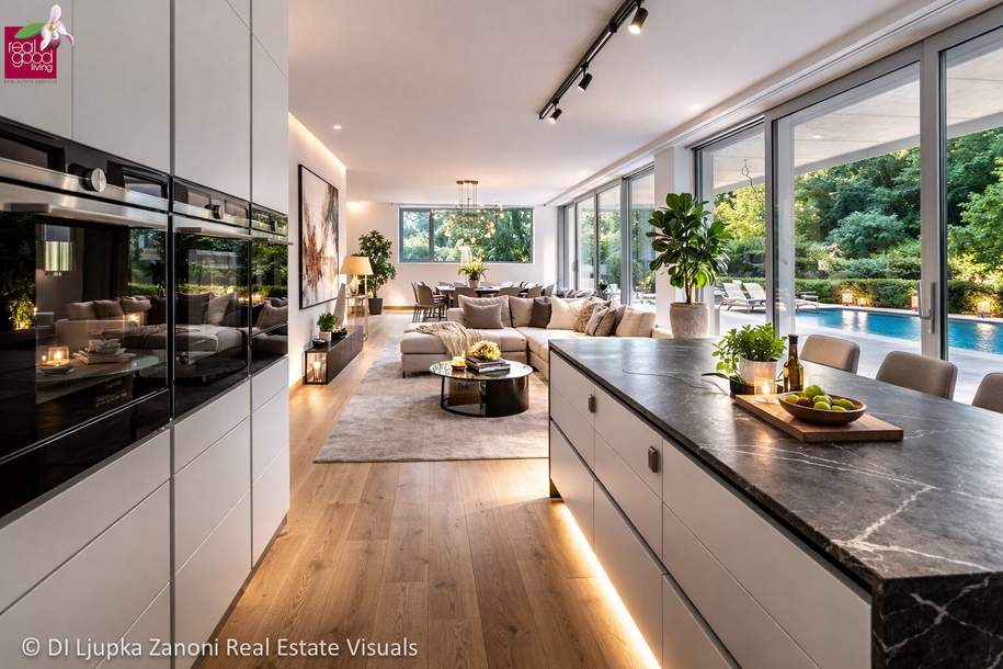 36 °C DRAUSSEN. COOL WOHNEN. VOLLKLIMATISIERTE DESIGNVILLA – SOFORT BEZIEHBAR, Haus-kauf, 1.980.000,€, 2371 Mödling