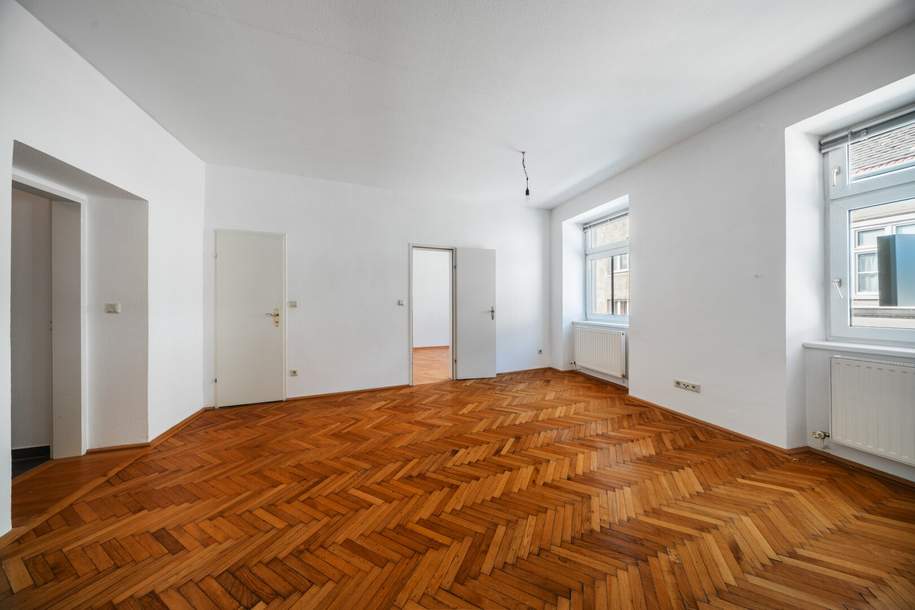 Sanierte Liegenschaft mit Fernwärme! Renovierungsbedürftiger 2-Zimmer-Altbau beim Mittersteig!, Wohnung-kauf, 295.000,€, 1050 Wien 5., Margareten