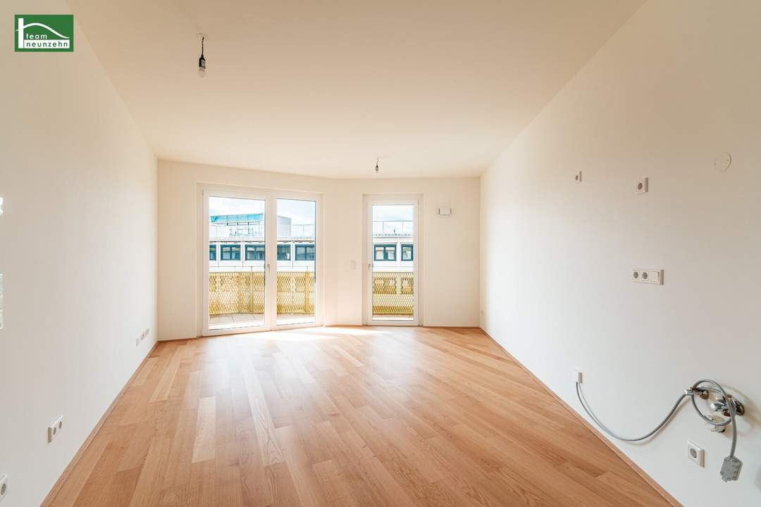 Idyllische 2-Zimmer-Wohnung im energieeffizenten Neubauprojekt Hirschfeld - Naturnah wohnen