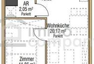 Helles 2-Zimmer-Apartment im 18. Stock mit Südbalkon – voll möbliert, all-inclusive | 1030 Wien