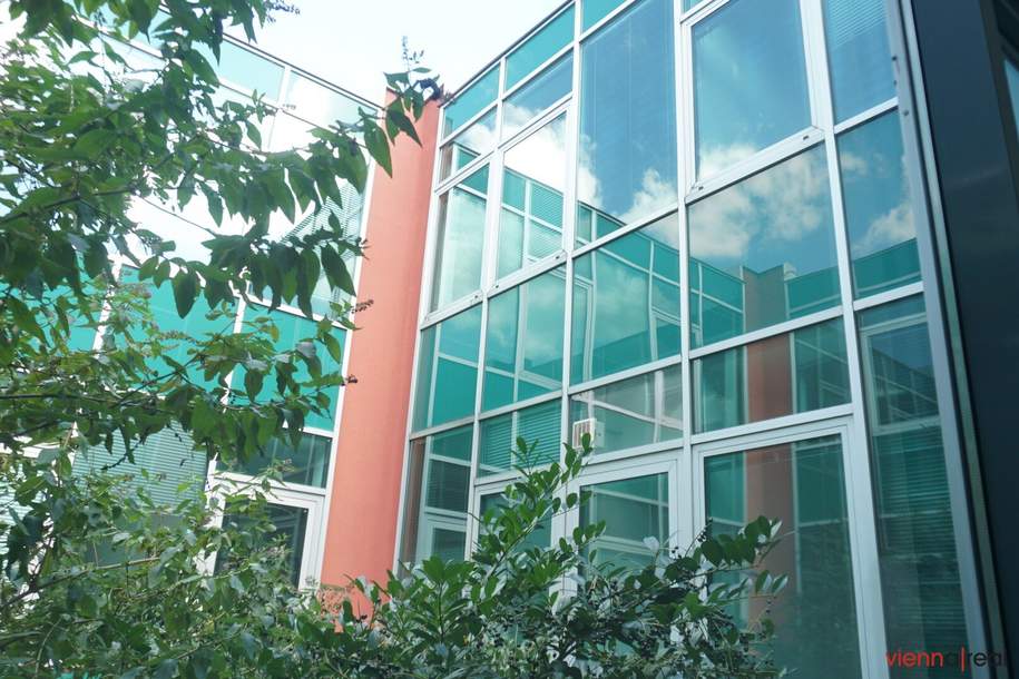 Modernes Bürohaus mit viel Glas in sehr gutem Zustand, teilklimatisiert, rd. 60 Räume und ca. 45 Stellplätze - nahe Autobahnknoten Vösendorf und Wiener Stadtgrenze, Gewerbeobjekt-miete, 14.000,00,€, 2380 Mödling