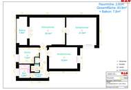 Frisch sanierte 3-Zimmer Wohnung mit Loggia in Linz/Bindermichl! Schöner Schnitt! Ausgezeichnete Verkehrsanbindung in das Zentrum und zur Autobahn!