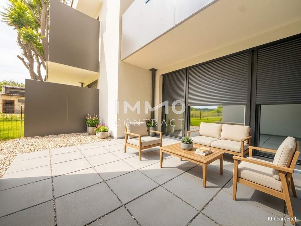 Stylische 2-Zimmer-Gartenwohnung mit Terrasse – urban &amp; grün zugleich