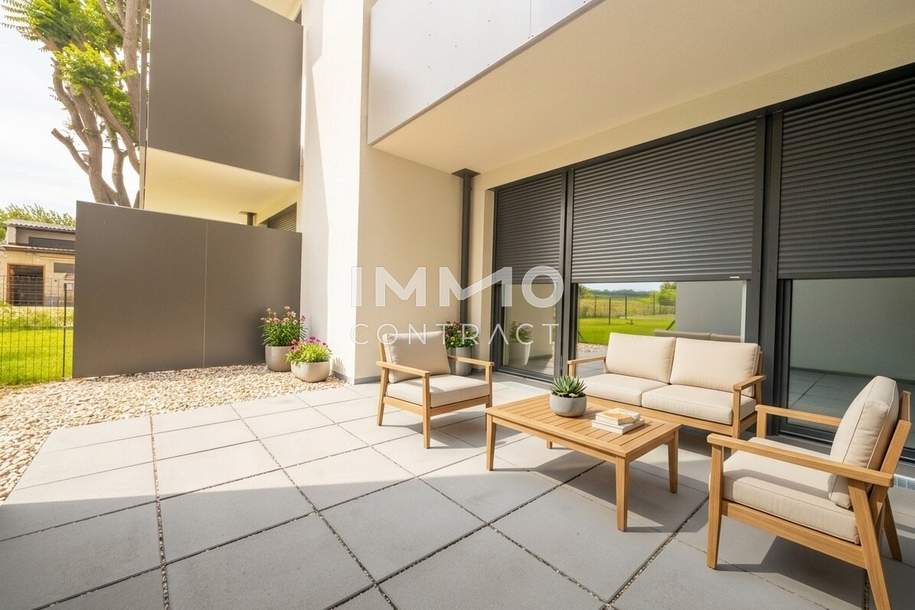 Stylische 2-Zimmer-Gartenwohnung mit Terrasse – urban & grün zugleich, Wohnung-kauf, 247.500,€, 1220 Wien 22., Donaustadt