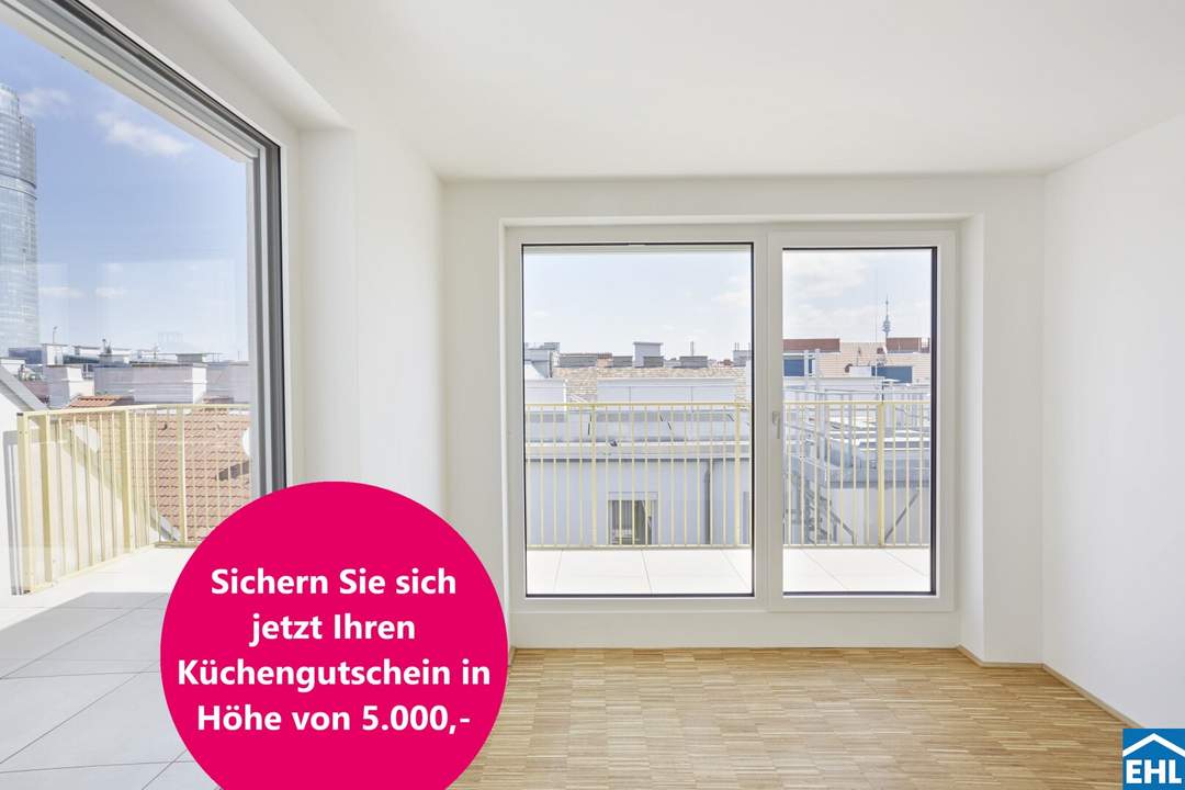 Weitblick investieren: Exklusive Dachgeschoß-Vorsorgewohnungen mit 360°-Ausblick in Top-Lage der Stadt