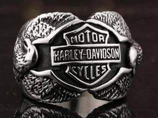 Ring aus Edelstahl Harley Davidson BundS Eagle, 19 €, Kleidung & Schmuck-Accessoires, Uhren, Schmuck in 6780 Marktgemeinde Schruns