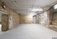 165 m2 Souterrain LAGER in der EMBELGASSE // zugehöriges WC + DUSCHE