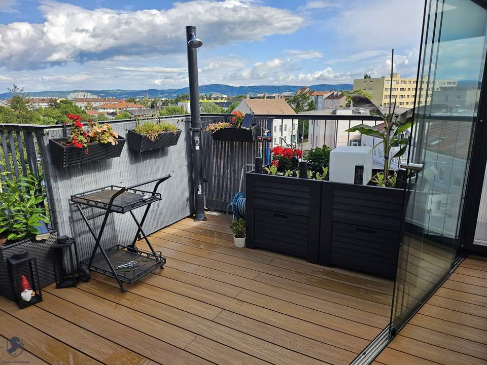 Exklusive Dachgeschoss-Maisonette mit 33,39 m² Terrasse