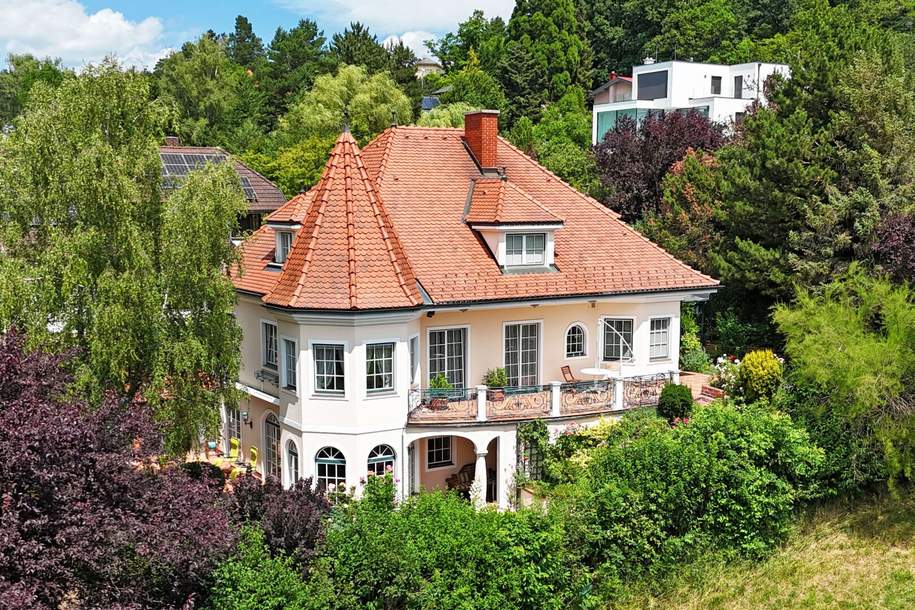 Repräsentative Traum-Villa in ruhiger Aussichtslage! Schwimmhalle, Sauna und Biotop, Haus-kauf, 1.290.000,€, 2384 Mödling