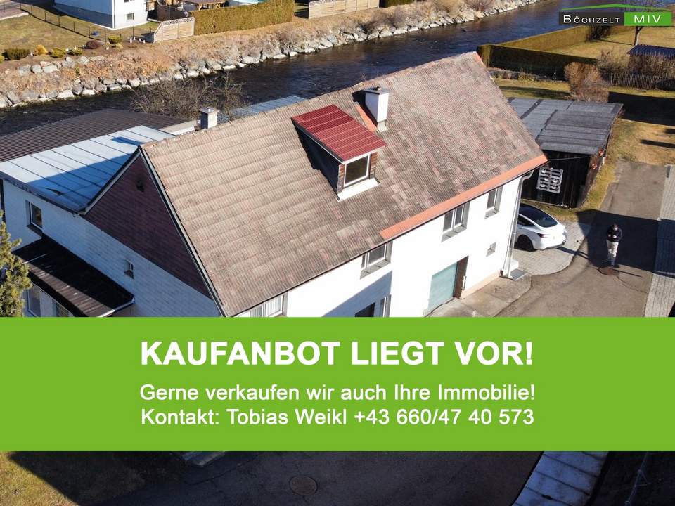 KAUFANBOT LIEGT VOR: Sanierungsbedürftiges Mehrfamilienhaus mit 4 Wohneinheiten an der Pöls in +++ Aichdorf +++