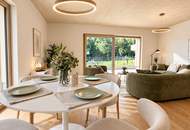 Velden am Wörthersee. **ERSTBEZUG** Eckgartenwohnung mit Grünblick und 2 Tiefgaragenplätzen, in perfekter Zentrumslage