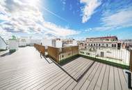 LUXUS-PENTHOUSE DIREKT AM NASCHMARKT! Grandiose Dachterrasse mit traumhaften Wienblick