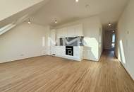 2 Monat Mietzinsfrei: 60m² Dachgeschosswohnung mit Kühlung &amp; Blick über die Felder