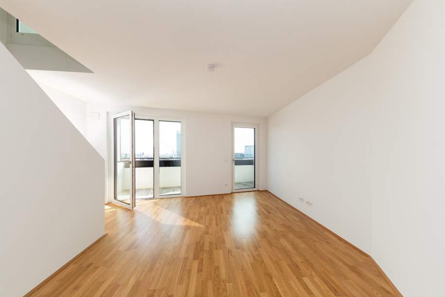 Beim Hauptbahnhof Wien - Dachgeschoss-Maisonette im Neubau Erstbezug mit Klima und Dachgarten, Wohnung-kauf, 496.400,€, 1100 Wien 10., Favoriten