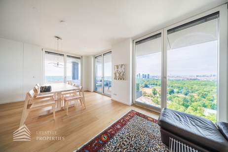4-Zimmer Wohnung mit Traumblick über Prater und Skyline, Wohnung-miete, 4.200,00,€, 1020 Wien 2., Leopoldstadt